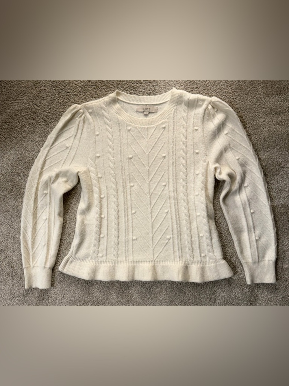 Women’s Loft size Large cream sweater